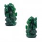 Green Jade Stone Lord Ganesha Vighnaharta Bappa Morya Idol (1 Pcs)