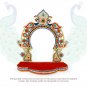 Azurite Peacock Design Sihashan | Singhasan | Throne for Deity Idol (1 Pcs)