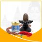 Omkara Rudrashakti Silky Golden Natural Tiger Colour Narmadadevi Sacred Shiva Lingam set