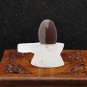 Narmada Shivling with Yonibase in Crystal/Sphatik