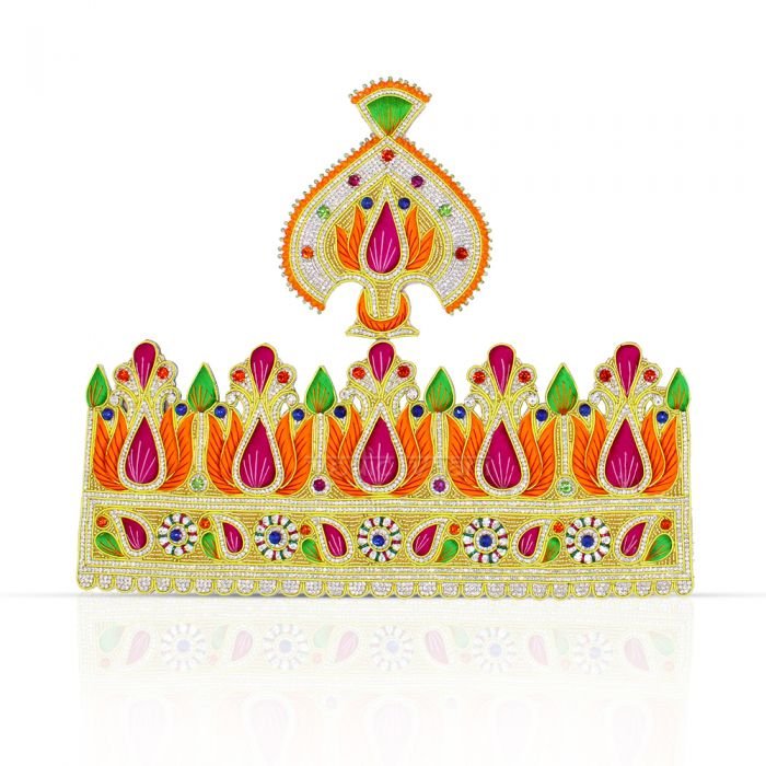 ROYAL KING KIREEDAM, CROWN MUKUT FOR DEITY MASTAK SHRINGAR STATUE