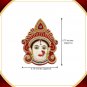 Fiber Goddess Laxmi Maa Decorative Face Mukhovta For Puja (1 Pcs)