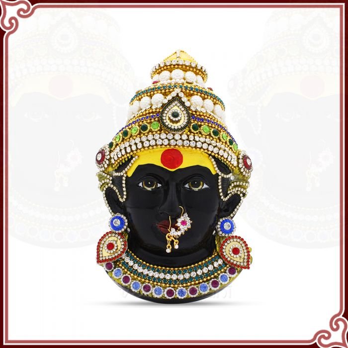 Shri Ambabai (Mahalaxmi) Kolapur Devi Swarup Mukhota (1 Pcs)