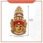 GOLDEN AMBABAI SHREE MAHALAXMI DEVI MUKHOTTA FACE FOR LAXMI PUJA VRAT