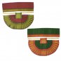 Vedic Vaani Green Maroon Lehanga Patka Vastra for Devi Maa Decoration- Set of 2