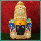 Vedic Vaani Decorative Face of Kolhapur Devi Mahalakshmi Mukhavata