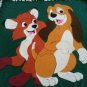 handmade fleece blanket fox and the hound