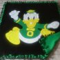 handmade fleece blanket oregon ducks