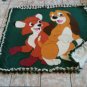 handmade fleece blanket fox and the hound