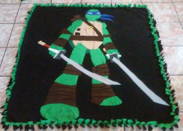 handmade fleece blanket ninja turtles blanket