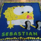 handmade fleece blanket sponge bob throw size