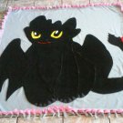 handmade fleece blanket toothless throw size