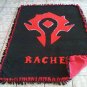handmade fleece blanket horde from world of warcraft