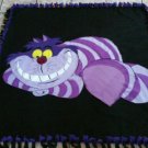 handmade fleece blanket cheshire cat from alice in wonderland throw size