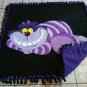 handmade fleece blanket cheshire cat from alice in wonderland throw size