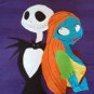 new handmade fleece blanket adult size jack and sally from nightmare before christmas