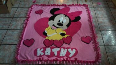 new handmade fleece blanket minnie mouse throw size blanket
