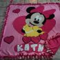 new handmade fleece blanket minnie mouse throw size blanket