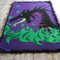 handmade fleece blanket adult size blanket of maleficent from sleeping beauty