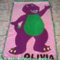 new handmade barney fleece blanket toddler size inspired barney