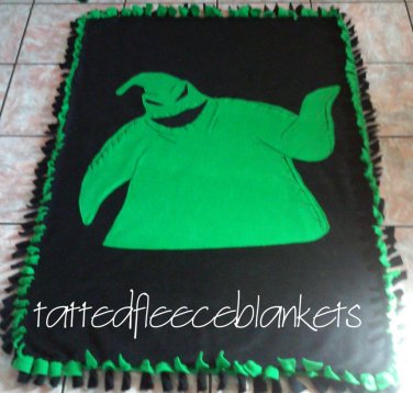 handmade fleece blanket toddler size inspired oogie boogie