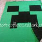 handmade fleece blanket minecraft inspired double sided creeper and endermand twin size
