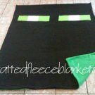 handmade fleece blanket minecraft inspired enderman twin size