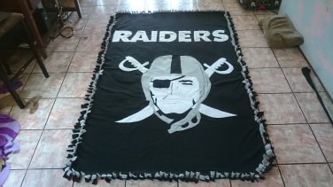handmade fleece blanket inspired raiders adult size