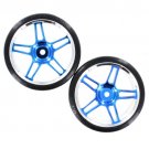 Redcat Racing 07003b Anodized Blue Drift Wheels and Tires 07003B