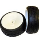 Redcat Racing 02117w White wheels and tires 2pcs   02117w