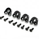 Redcat Racing 510173BK Aluminum Pivot Ball Mount (4) (Black) 510173BK
