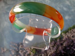 red and green agate bracelet-2