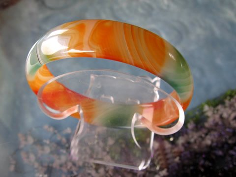 red and green agate bracelet-3