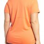 NIKE MILER Womens PLUS SIZE RUNNING Shirt Orange 747056-842 SIZE 2X NWT $42.00