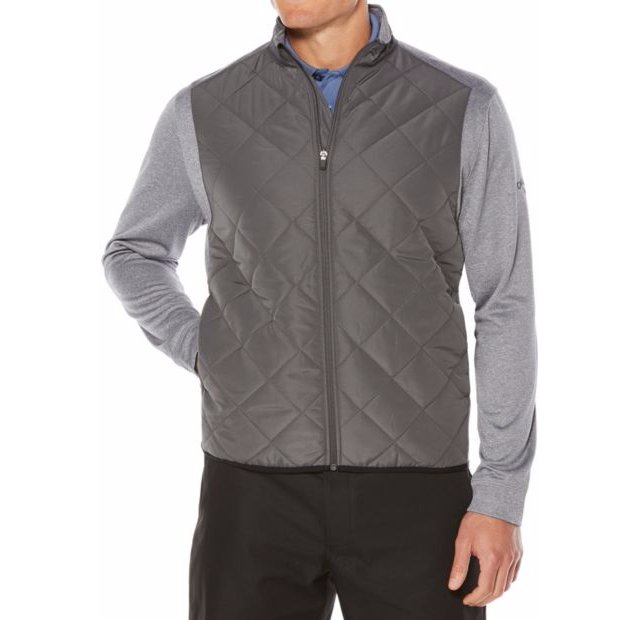 CALLAWAY Men's Full-Zip Quilted Golf Jacket Opti CGRF70G1RS IRON GATE ...