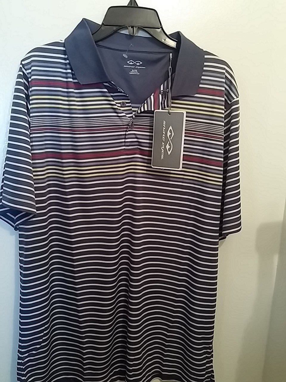 SNAKE EYES GOLF MEN'S STRIPED POLO SHIRT #SEF6415-34 NWT $39.99 >YOU ...