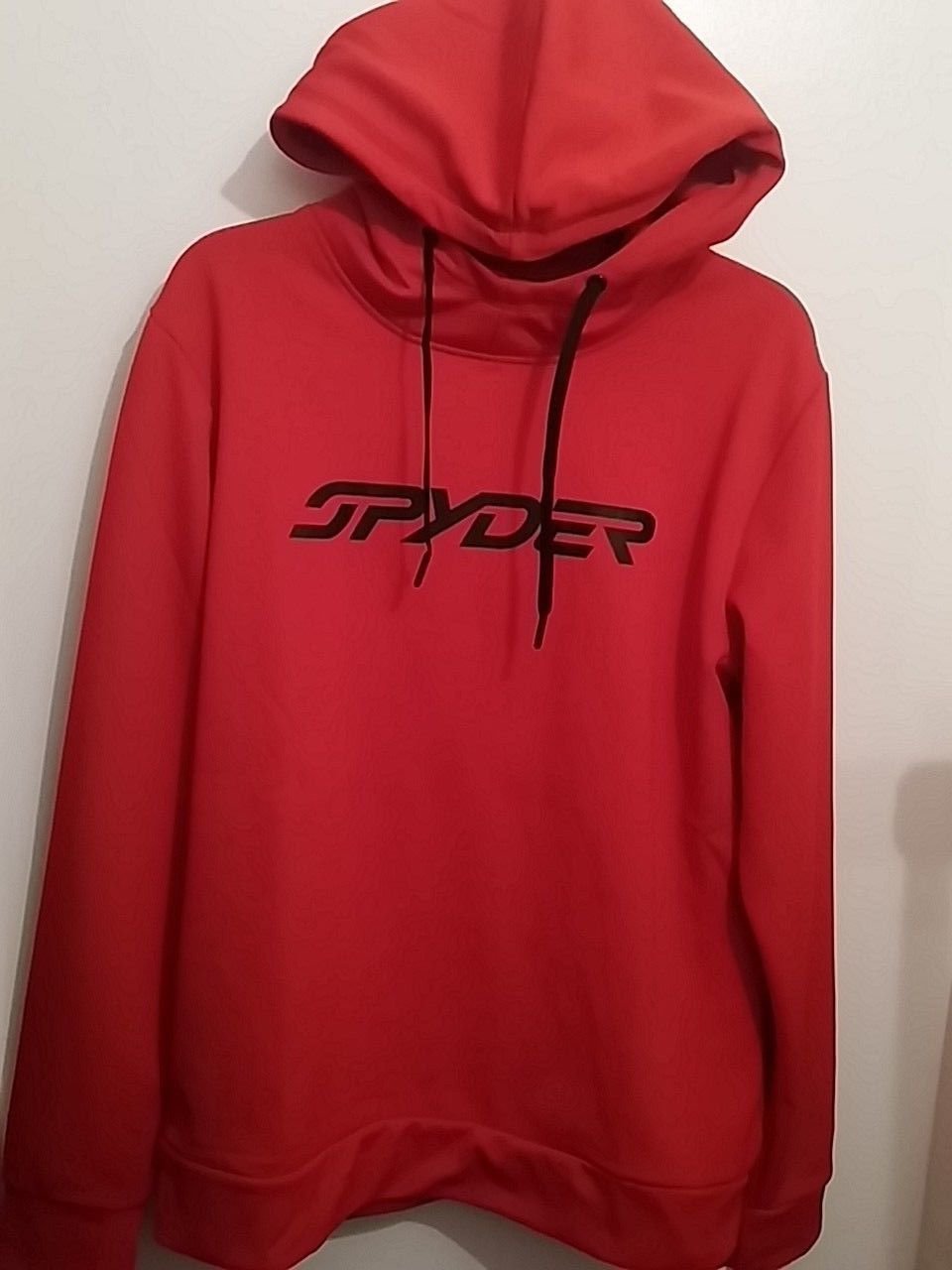 SPYDER MEN'S HOODIE RACING RED STYLE 71D64006-60 SIZE MEDIUM NWT $79