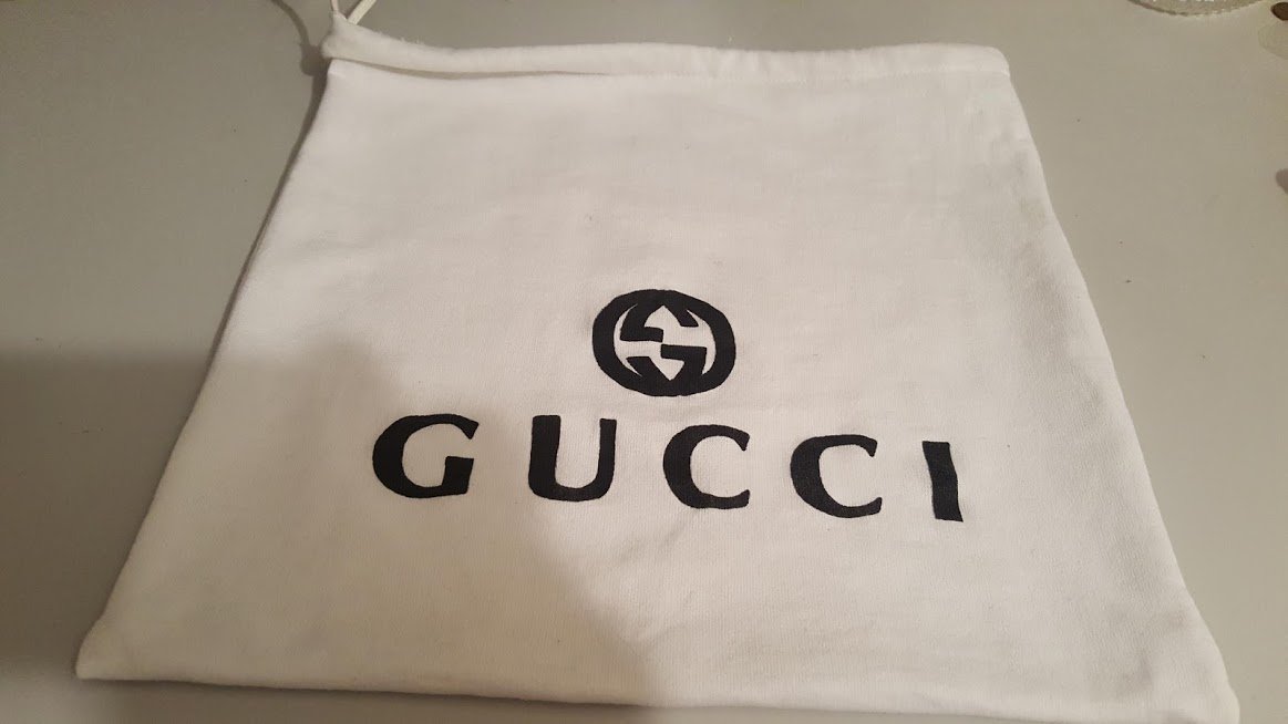 gucci drawstring dust bag