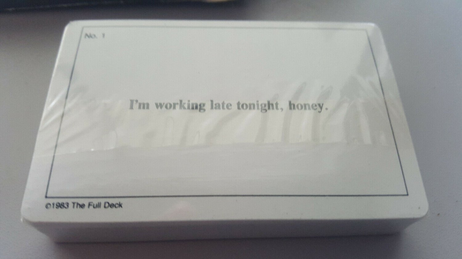 VINTAGE "A Pack Of Lies" Cards Custom Playing Cards FROM 1983 , NEW / SEALED