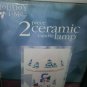 HOLIDAY TIME Candle 2 Piece Ceramic Candle Lamp model 66629