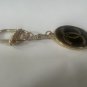 VINTAGE CHANEL Charm BLACK/Gold Color Key Ring - PRE-OWNED