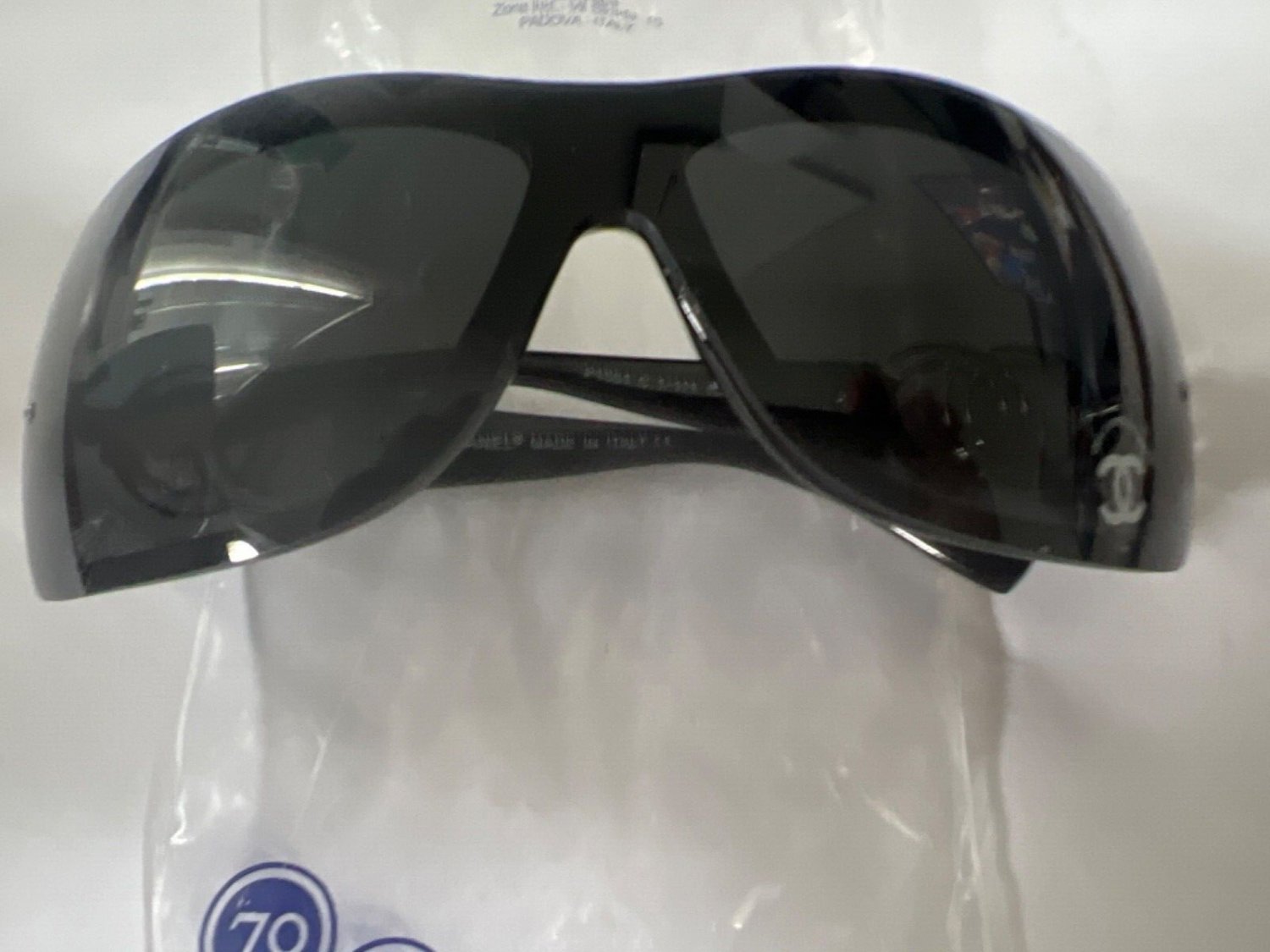 CHANEL BLACK/BLACK Sunglasses MODEL P1051 C.1-111 SIZE 137 20 120 MADE IN ITALY