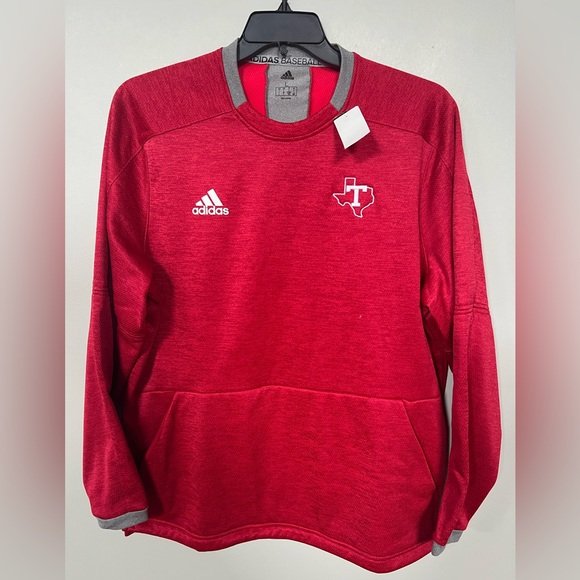 Adidas "TEXAS" Men's Power Red/Core Heather Fielder's Choice 2.0 Fleece LARGE