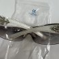 DIOR CD CLEAR Sunglasses MODEL TZ8648 SIZE 72 12 125 WHITE LEATHER MADE IN ITALY