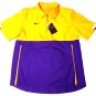 Nike CI4479-715 1/2 Zip Lightweight  FOOTBALL Wind Jacket Men's SIZE SMALL GOLD/PURPLE NWT $65