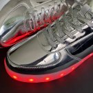 FOREVER LED Light Lace Up Luminous Shoes Sportswear Sneaker USB Rechargeable 6.5