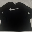 NIKE SPORTSWEAR "Power UP Swoosh LS Tee" MEN'S BLACK T-SHIRT 2XL FD6656-010 NWT