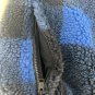 Nike Club Winterized Half-Zip Fleece Plaid Pullover Top Blue FZ0896-475 NWT $115