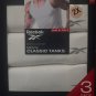 Reebok 3 Pack Big & Tall 100% Cotton Tank Top Undershirts White SIZE 2XLT NIB