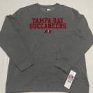 NFL TAMPA BAY BUCCANEERS LOGO MEN'S FLEECE LONG SLEEVE SWEATER COLOR GREY L NWT
